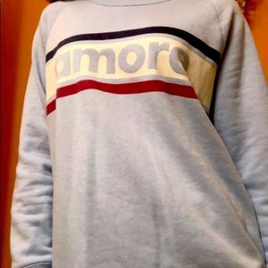 Blue large old navy sweater with amore